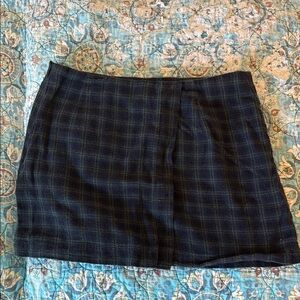 Brandy Melville Plaid Blue and Green Mini Skirt